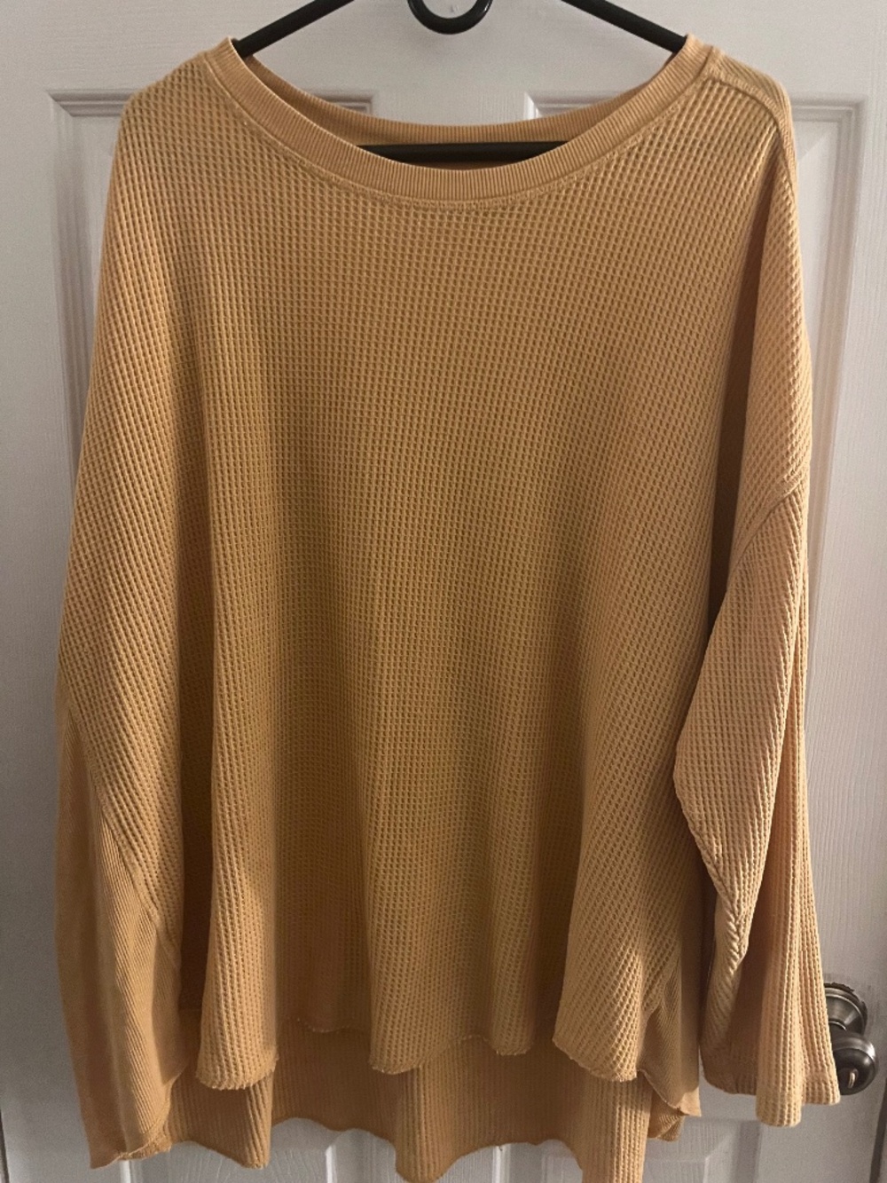 Waffle knit T shirt